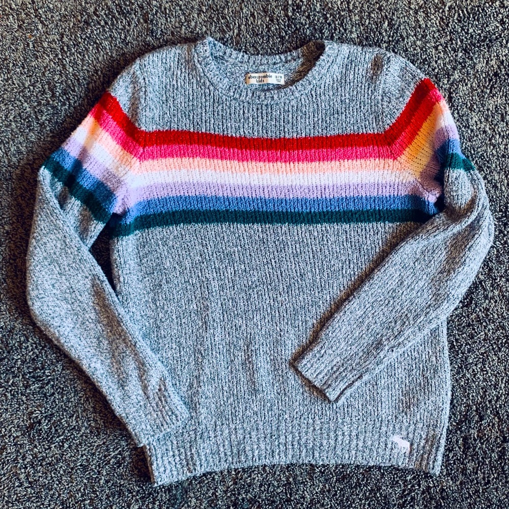 abercrombie kids Rainbow Sweater sz 13/14